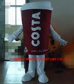 coffee cup mascot costume custom mascot costume 2