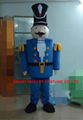 Soldier mascot costume blue/red