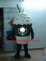 milk shake mascot costume adult coffee mascot