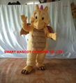 blue/yellow dinosaur mascot costume for adult