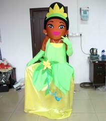 adult princess tiana mascot costume princess frog mascot costume