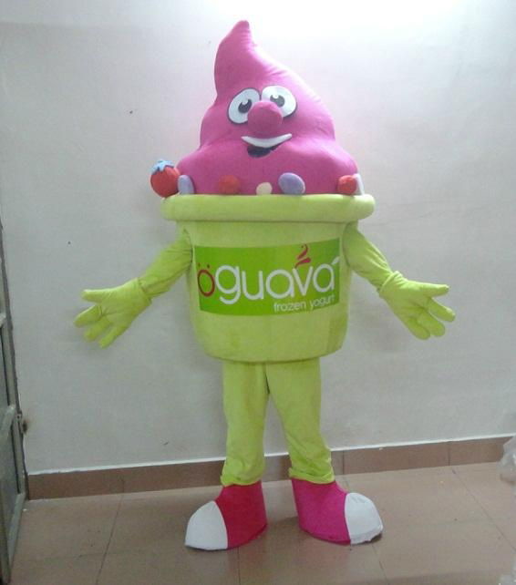 adult yogurt mascot costume