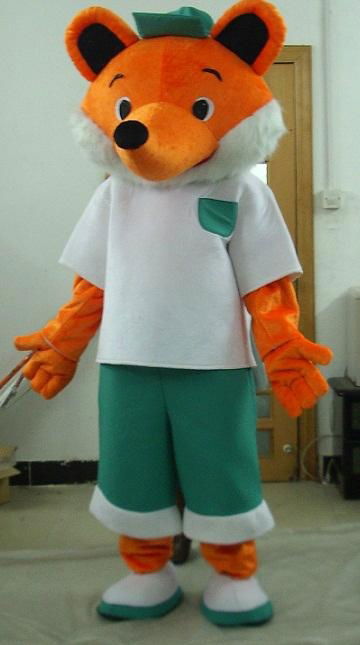 adult fox mascot costume 3