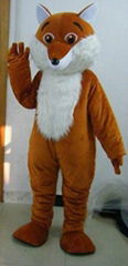 adult fox mascot costume brown colour fox costume
