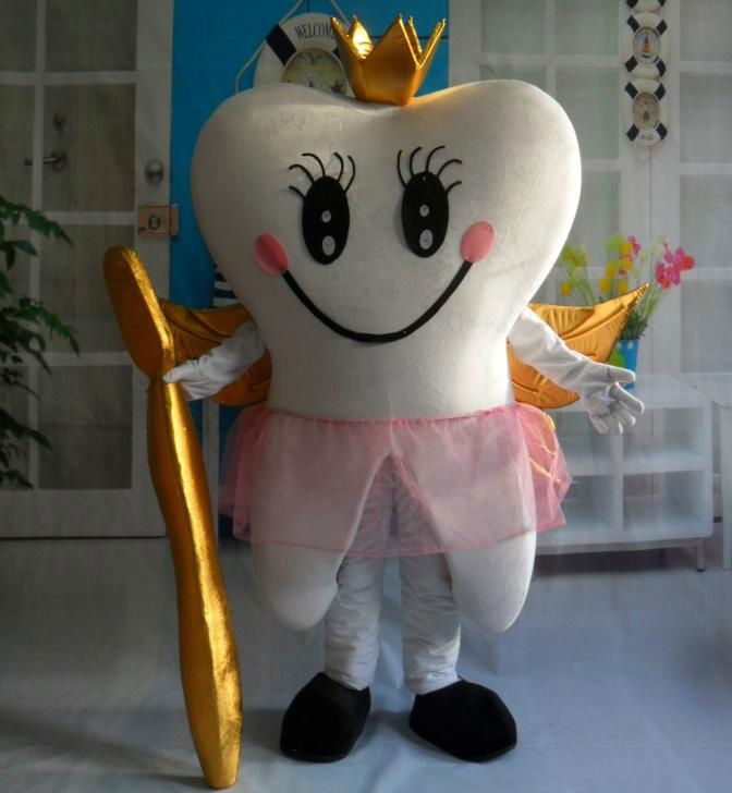 adult tooth mascot costume