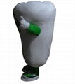 adult tooth mascot costume tooth warror mascot