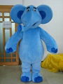 Elephant mascot costume blue elephant