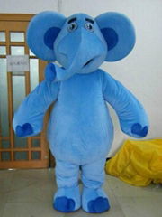 Elephant mascot costume blue elephant costume adult