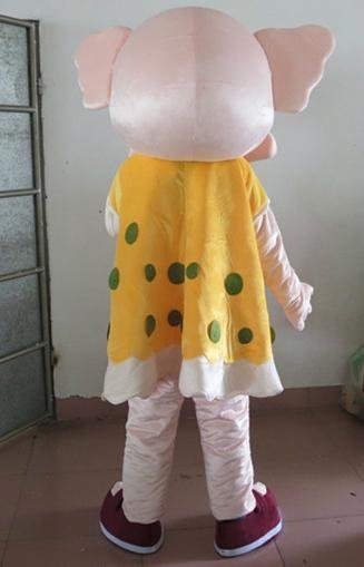 adult Elephant boy&girl mascot costume 5