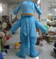 blue dog mascot Costume adult puppy mascot custom