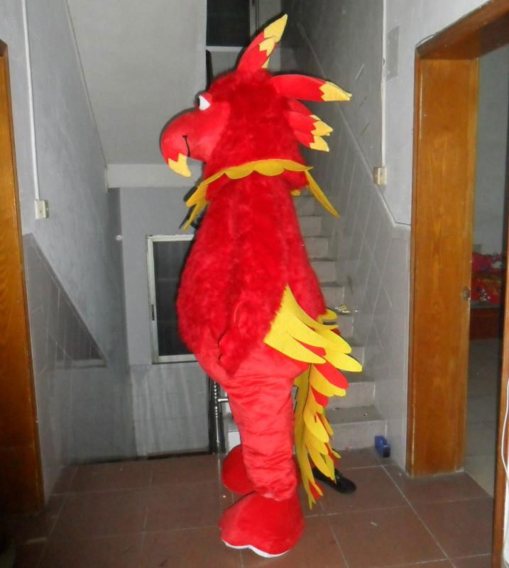 adult phoenix mascot costume