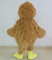 brown rooster mascot costume