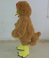 brown rooster mascot costume