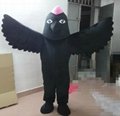 black bird mascot costume adult