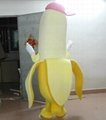 adult banana mascot costume banana costume
