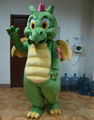 green dragon mascot costume adult