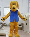 dog mascot costume yellow dog mascot adult