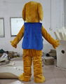 dog mascot costume yellow dog mascot adult