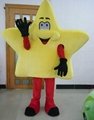 yellow star mascot costume adult star costume
