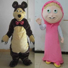 masha and the bear mascot costume