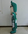 green superman mascot costume custom