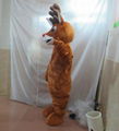 red nose deer mascot costume