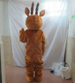 red nose deer mascot costume