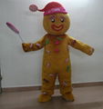 Christmas Gingerbread Man mascot costume