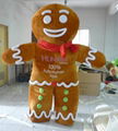 sm08 Gingerbread Man mascot costume 