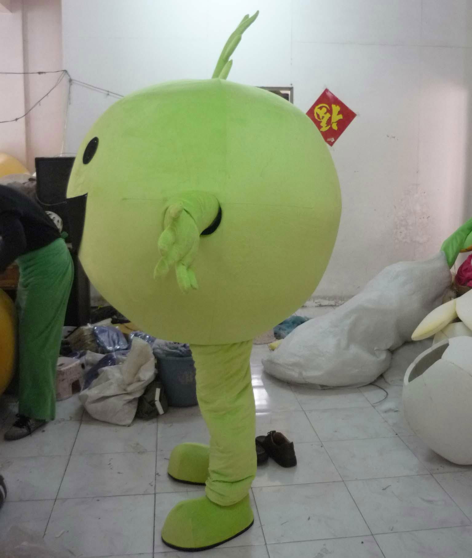 green bean mascot costume