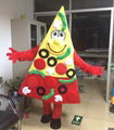 custom adult pizza mascot costume P-slice pizza mscot costume make