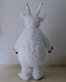 goat mascot costume white goat mascot adult