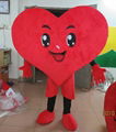 red heart mascot costume for adult