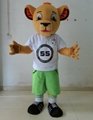 adult lion mascot costume baby lion mascot