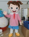 Kindergarten little boy and girl mascot costume