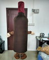 wine bottle mascot costume custom wine mascots