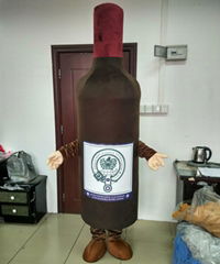 wine bottle mascot costume custom wine mascots