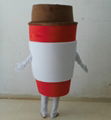 coffee cup mascot costume custom-made costume coffee mascot