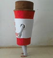 coffee cup mascot costume custom-made costume coffee mascot