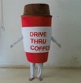 coffee cup mascot costume custom-made