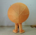 adult orange mascot costume orange costume