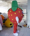 red strawberry mascot costume adult strawberry costume