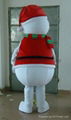 adult snowman mascot costume