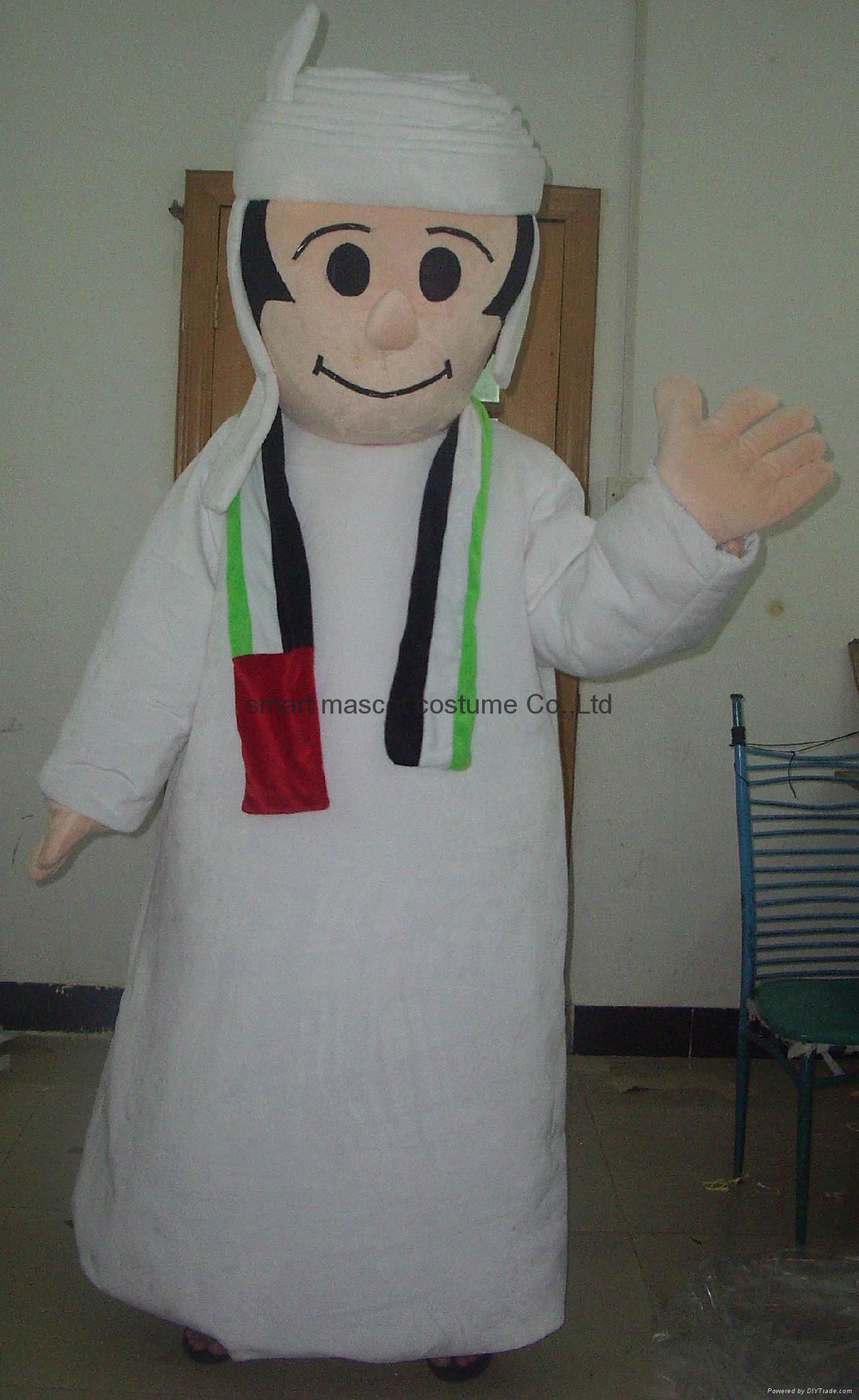 Arabic boy mascot costume for adult