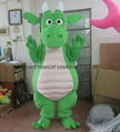 dragon mascot costume adult green dragon