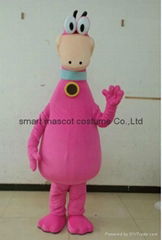 pink dino dinosaur mascot costume adult dino costume