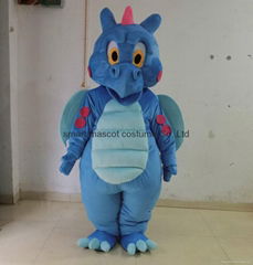 adult blue dragon mascot costume dragon costume