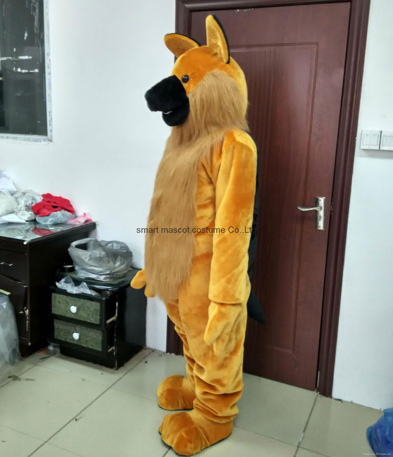 wolf mascot costume