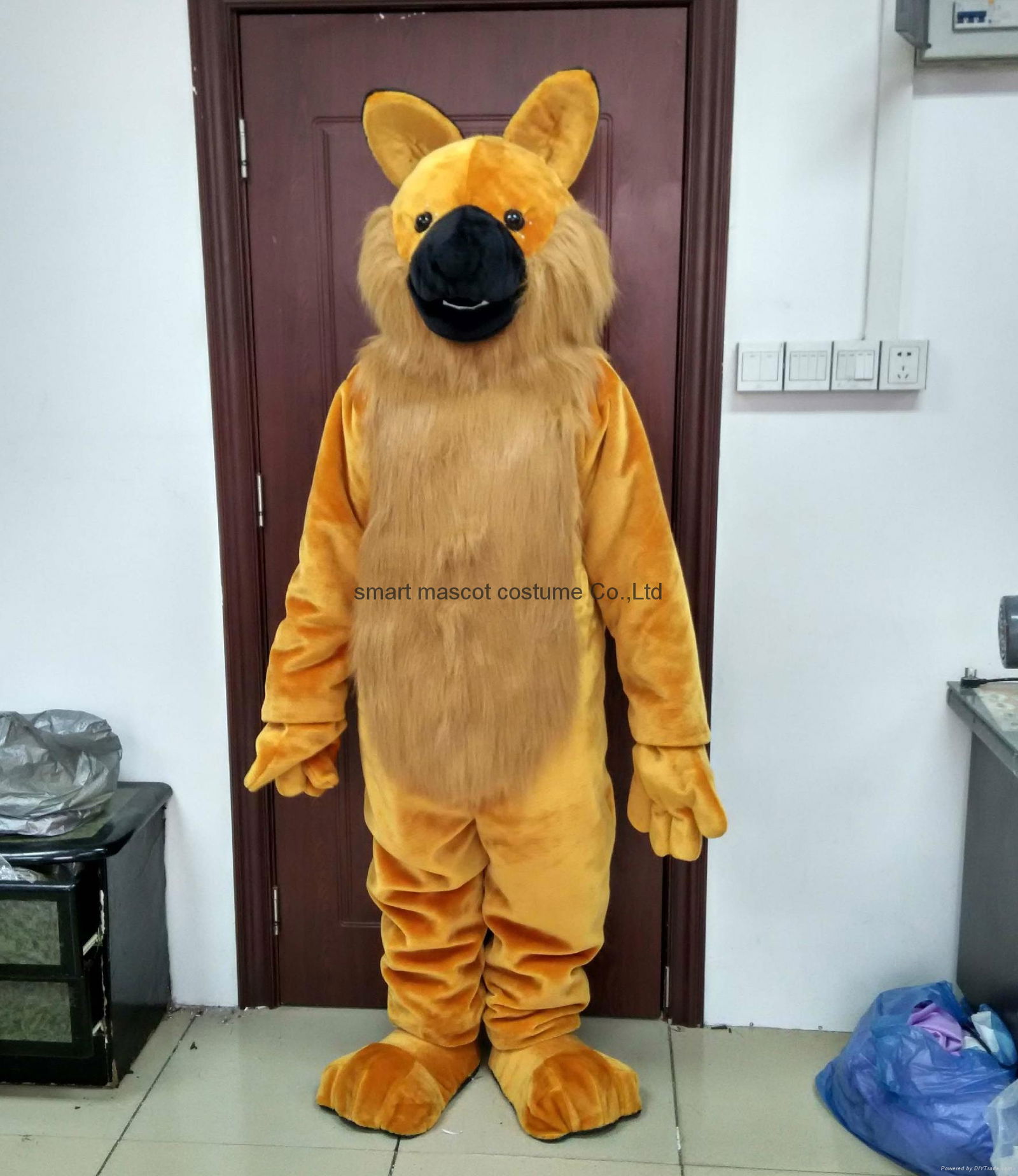 wolf mascot costume