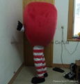 red heart mascot costume